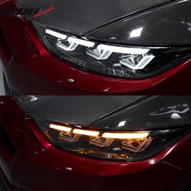 2015-2017 Ford Mustang Dark Horse Bumper Cover Switchback Headlight