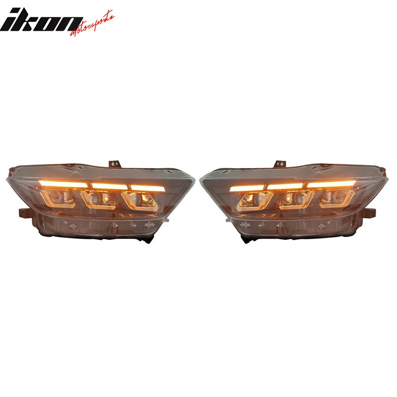 2015-2017 Ford Mustang Dark Horse Bumper Cover Switchback Headlight