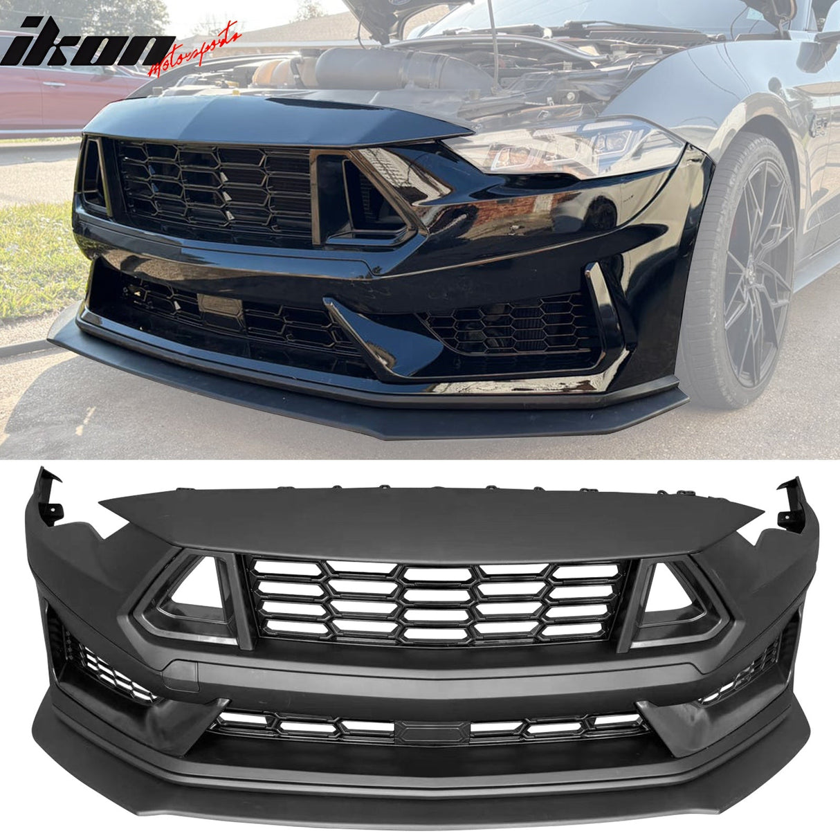 2018-2023 Ford Mustang Dark Horse Bumper Cover Switchback Headlight PP
