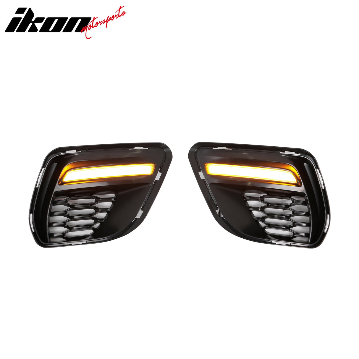 2015-2023 Charger IKON Matte Black Front Rear Bumper Covers LED Grille