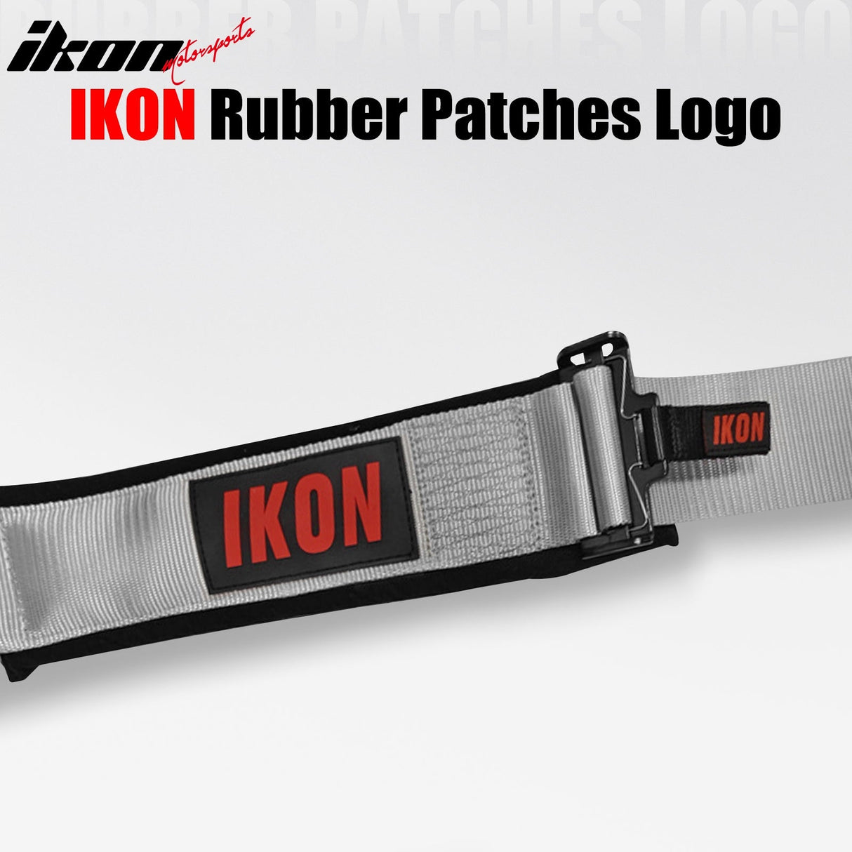 Universal Racing Seat Belt Harness 3" 4 Point Strap Buckle Nylon Grey