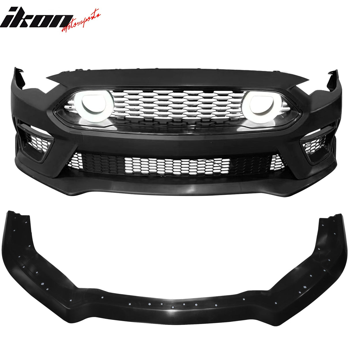 2018-2023 Ford Mustang 21+ Mach 1 Front Bumper Cover LED Grille W/ Lip