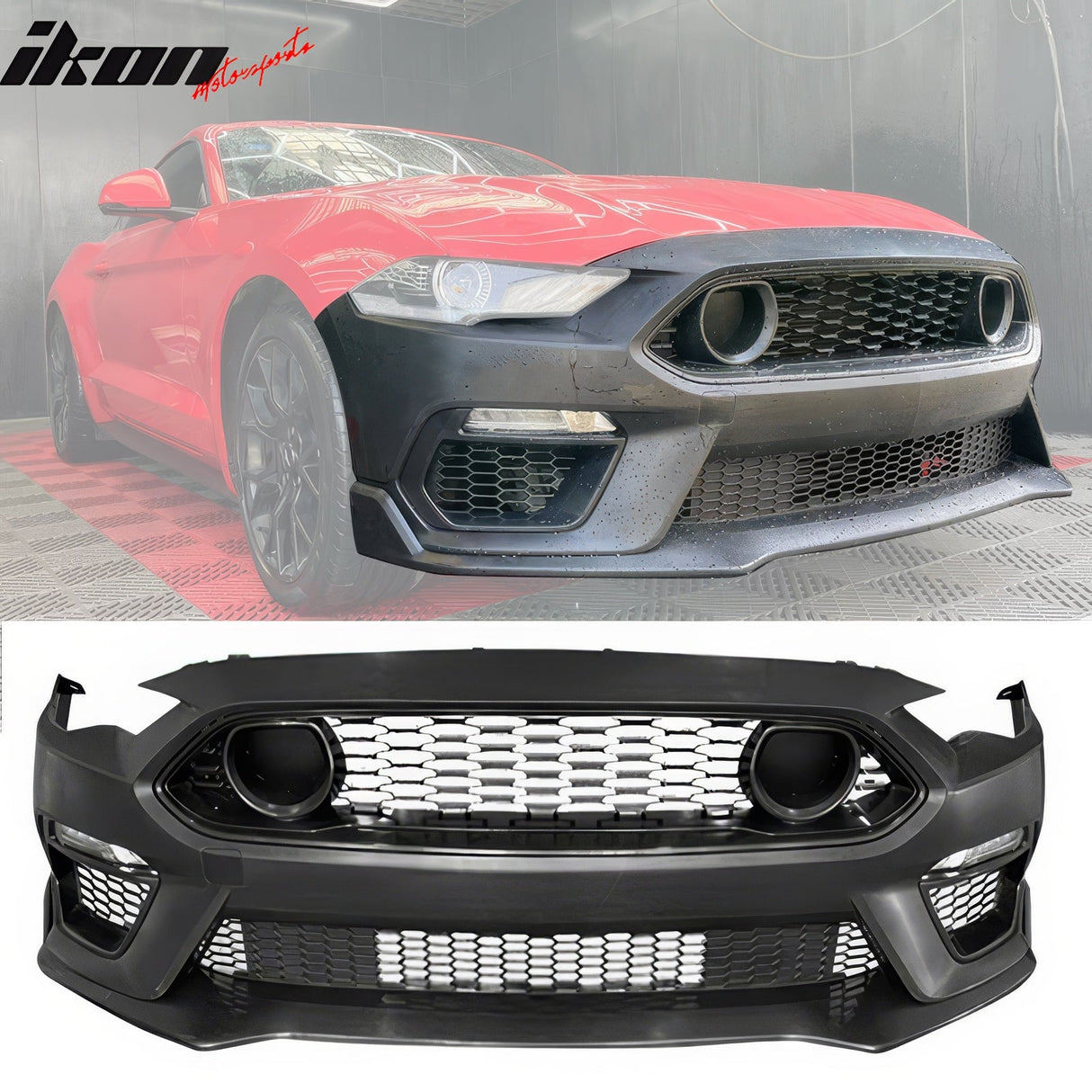2018-2023 Ford Mustang Mach 1 Front Bumper Cover 24+ Headlights W/ Lip
