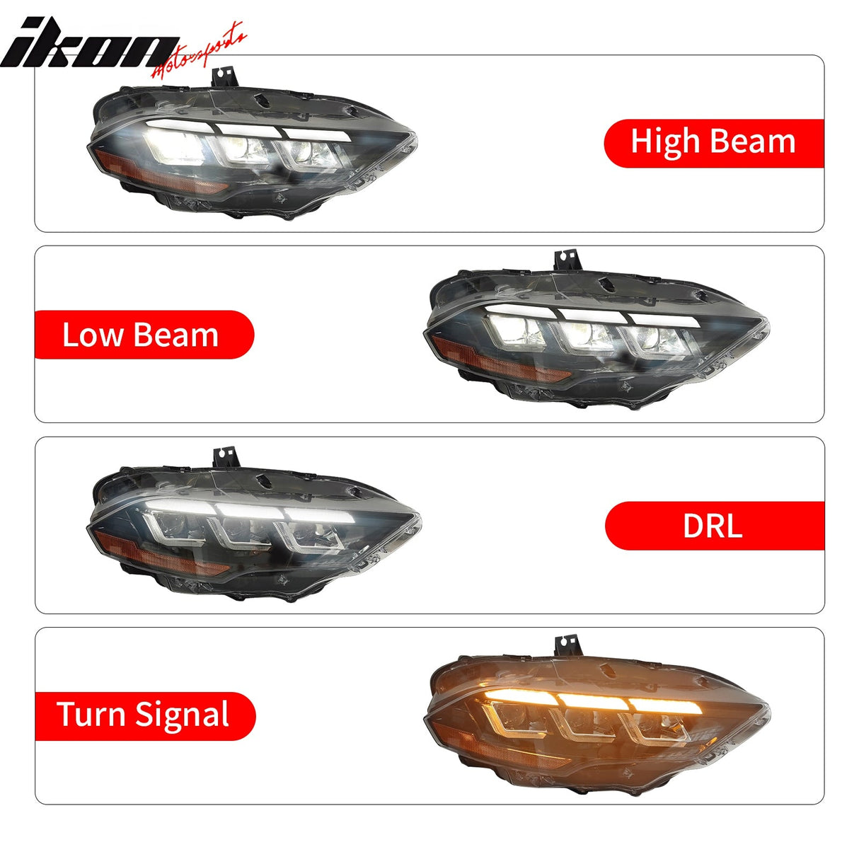 2018-2023 Ford Mustang Mach 1 Front Bumper Cover 24+ Headlights W/ Lip