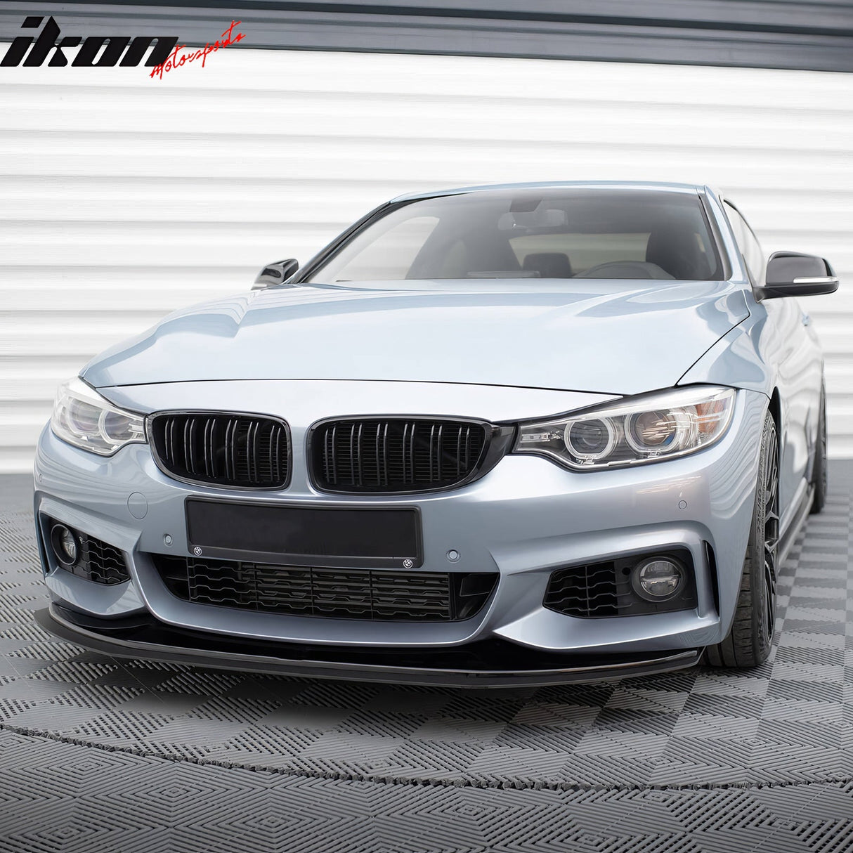 2014-2020 BMW F32 F33 F36 Front Bumper Lip PU + Matte Black Splitter
