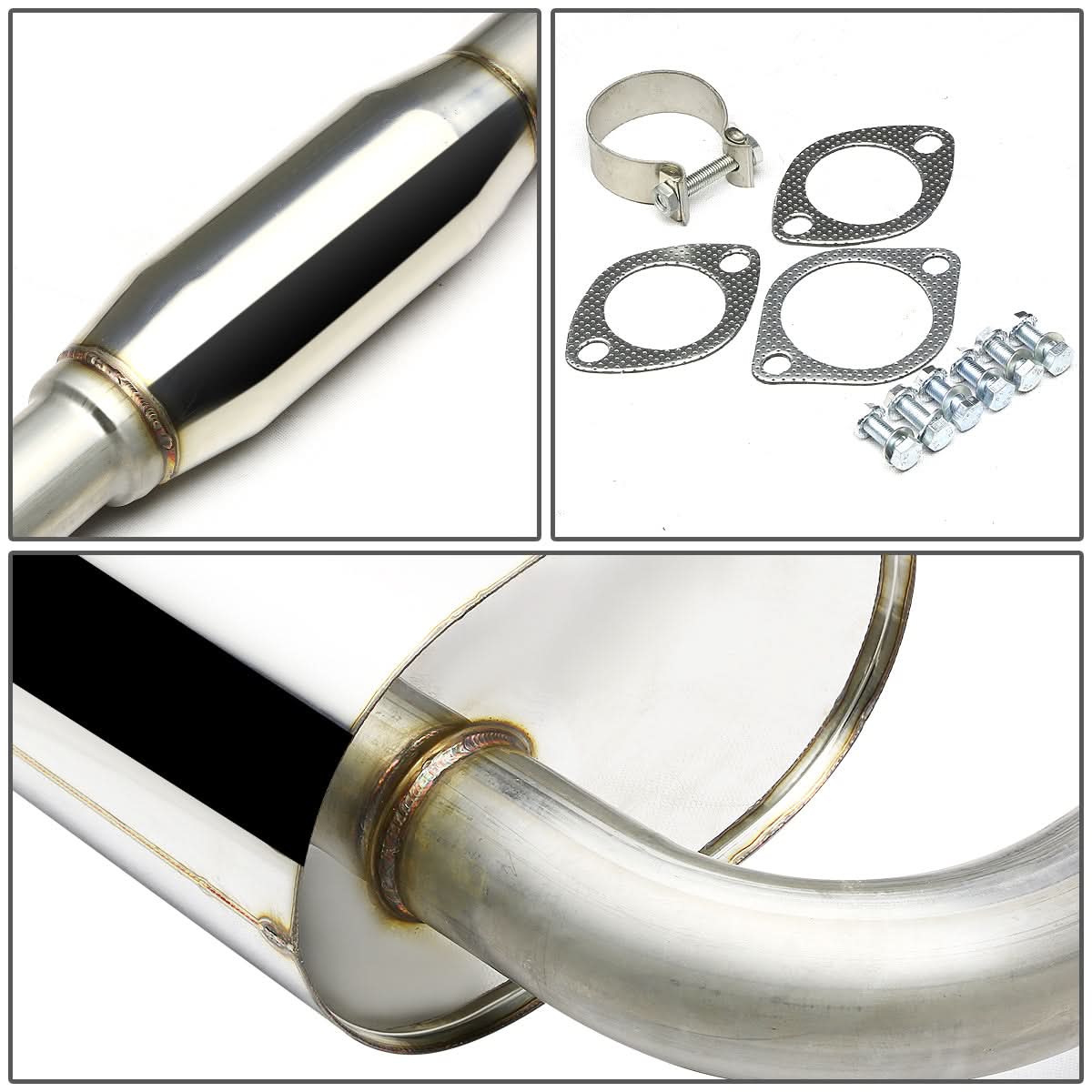 09-15 Nissan Maxima Catback Exhaust System Dual Rolled Tip Stainless Steel