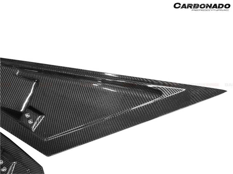 2011-2016 Lamborghini Aventador Style Carbon Fiber Rear Side Scoops Carbonado (DM) Fits: LP700, LP720 Coupe and Roadster