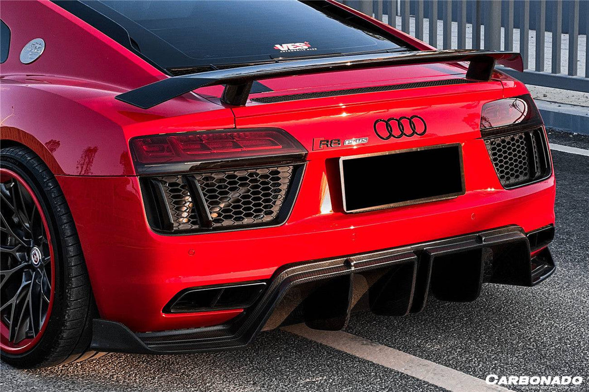 2016-2025 Audi R8 GEN2 Coupe ONLY GT Style Carbon Fiber Trunk Wing