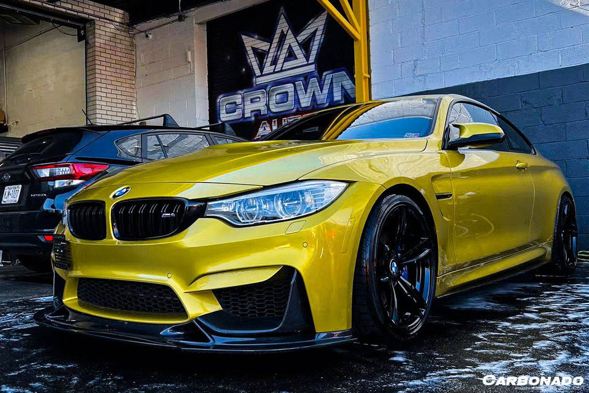 2014-2020 BMW M3 F80 M4 F82 BS Style Carbon Fiber Front Lip