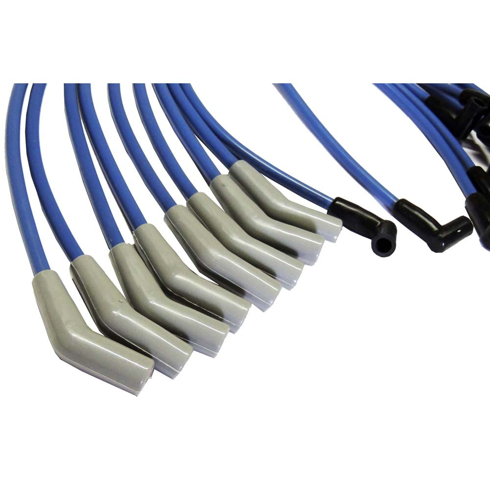 SBF 9.0mm HEI spark plug wire set + Titanium spark plug wire boots protector - 8 units set