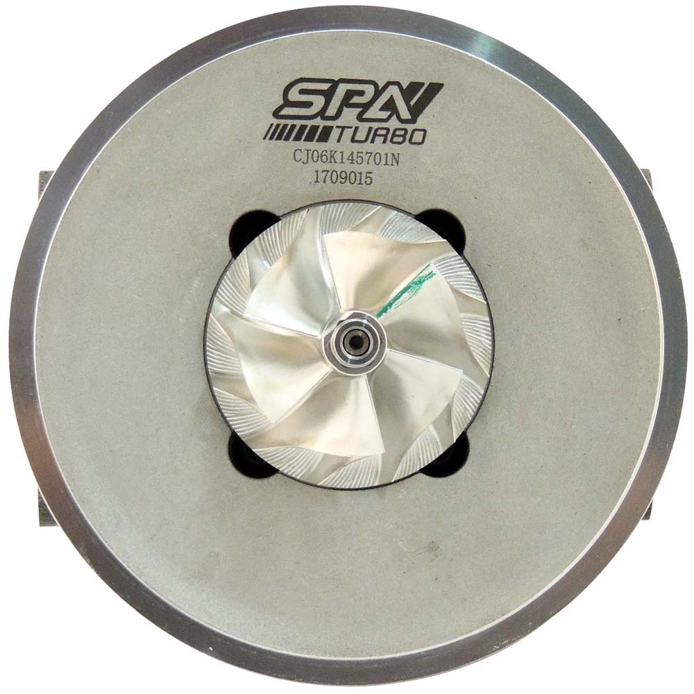 Replacement/upgrade turbocharger cartridge CHRA Billet for VW Jetta Tiguan Audi A3 Q3 1.8 / 2.0 Tsi - optimized billet compressor wheel design