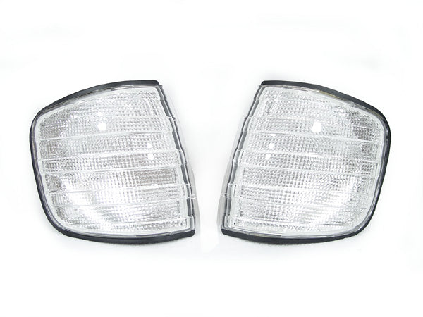 1981-1991 Mercedes W126 S-Class Clear Corner Lights Set