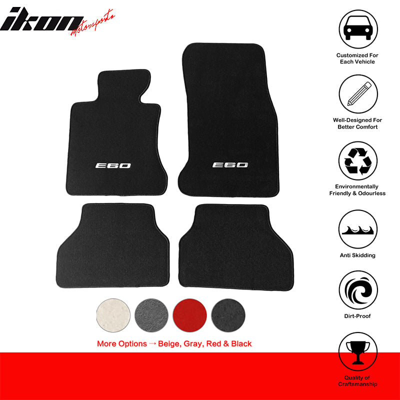 2005-2010 BMW E60 5-Series Sedan Floor Mat Carpet Nylon