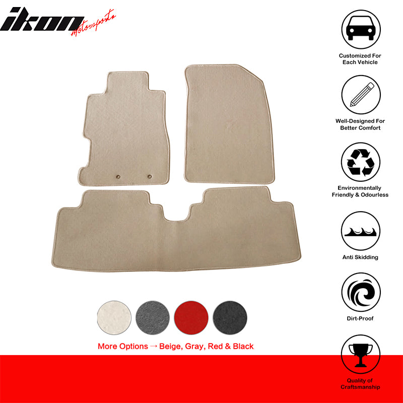 2001-2005 Honda Civic Best Car Floor Mats - 3PC Nylon Set - IKON
