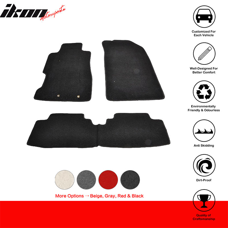 2001-2005 Honda Civic Best Car Floor Mats - 3PC Nylon Set - IKON