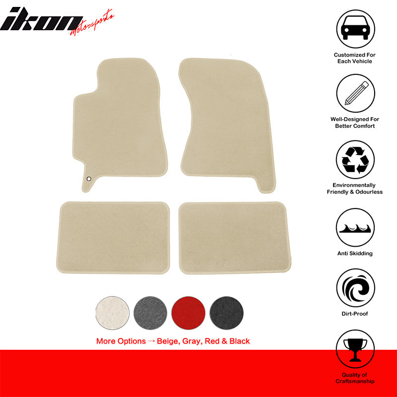 2002-2007 Subaru Impreza WRX STI Car Floor Mats Carpet 4PC Nylon