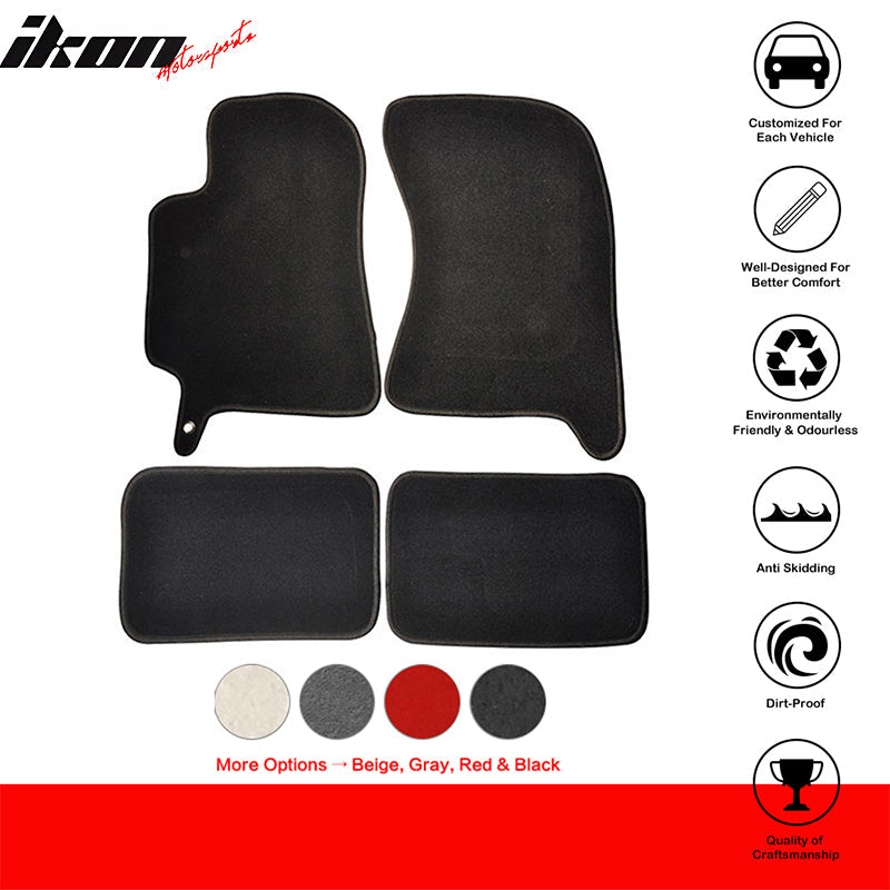 2002-2007 Subaru Impreza WRX STI Car Floor Mats Carpet 4PC Nylon