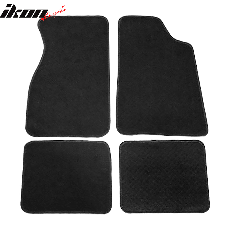 Car Floor Mat for 1979-1993 Ford Mustang Coupe Black Carpets Nylon