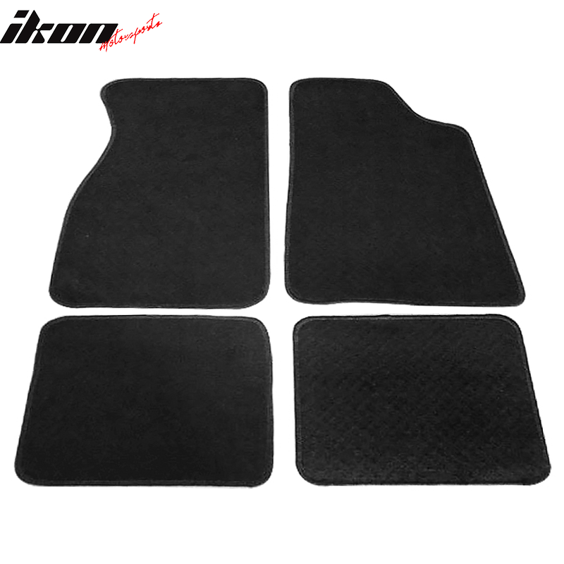 Car Floor Mat for 1979-1993 Ford Mustang Coupe Black Carpets Nylon