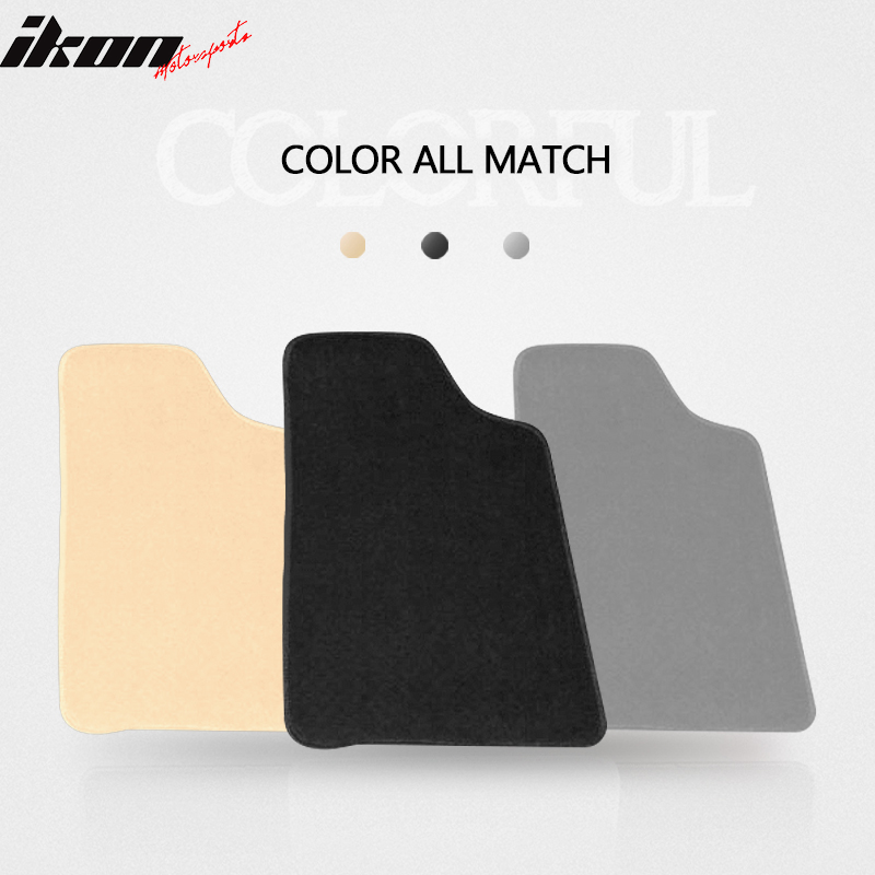 Car Floor Mat for 1979-1993 Ford Mustang Coupe Black Carpets Nylon