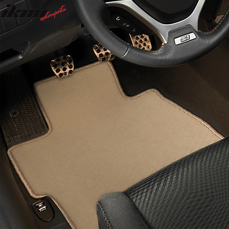 Car Floor Mat for 2006-2011 Honda Civic Beige Carpet 3PC Nylon