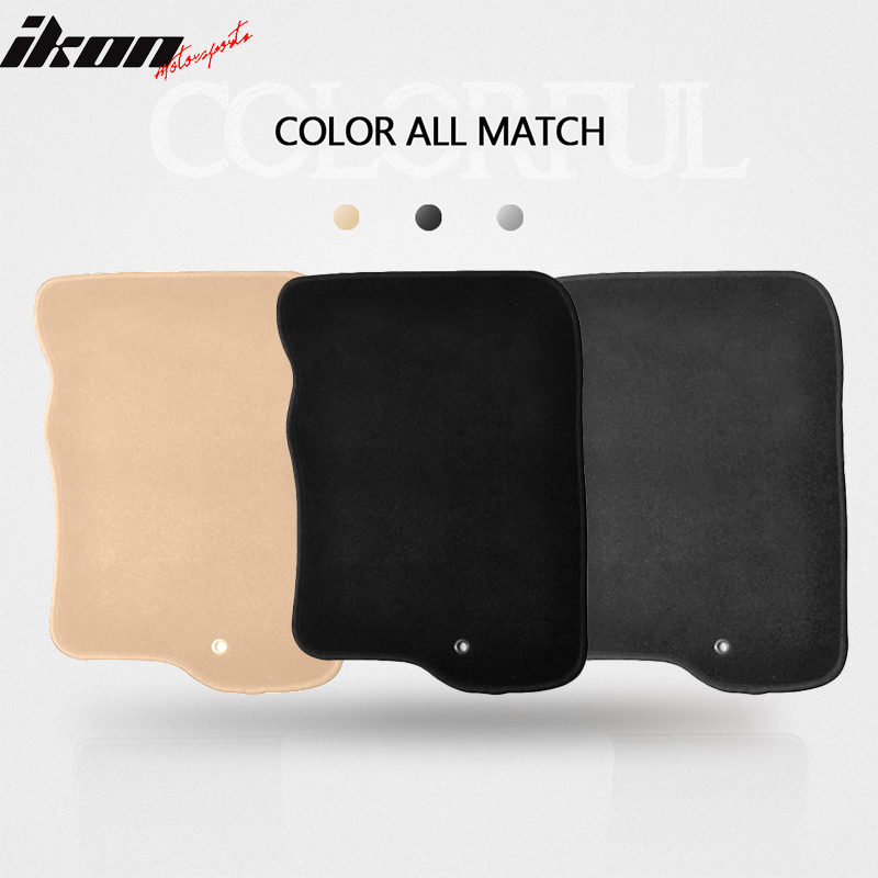 Car Floor Mat for 2005-2010 Nissan Frontier Black Carpet 3PC Nylon