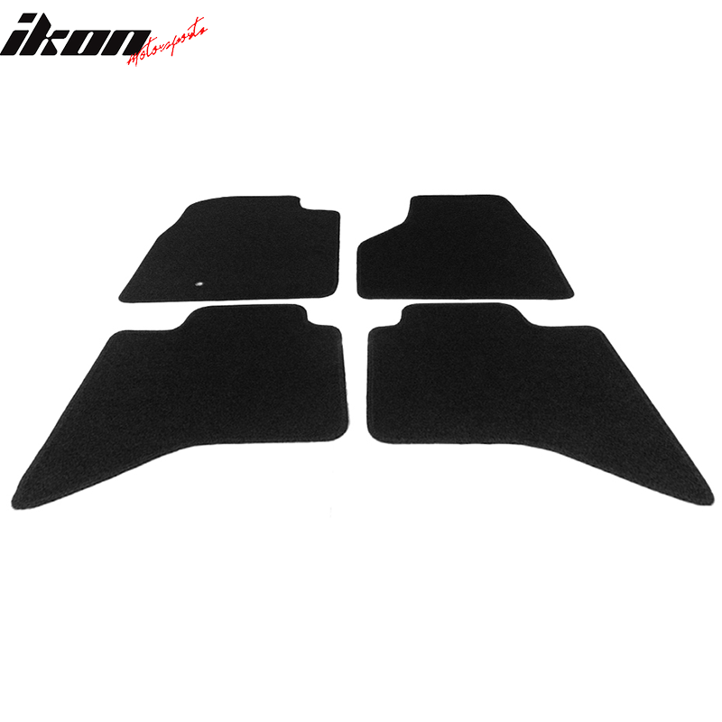 Car Floor Mat for 2009-2012 Dodge Ram Black Carpet 4PC Nylon