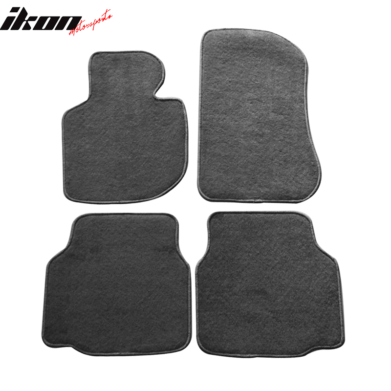 Car Floor Mat for 1992-1998 BMW E36 3 Series Gray Carpet 4PC Nylon