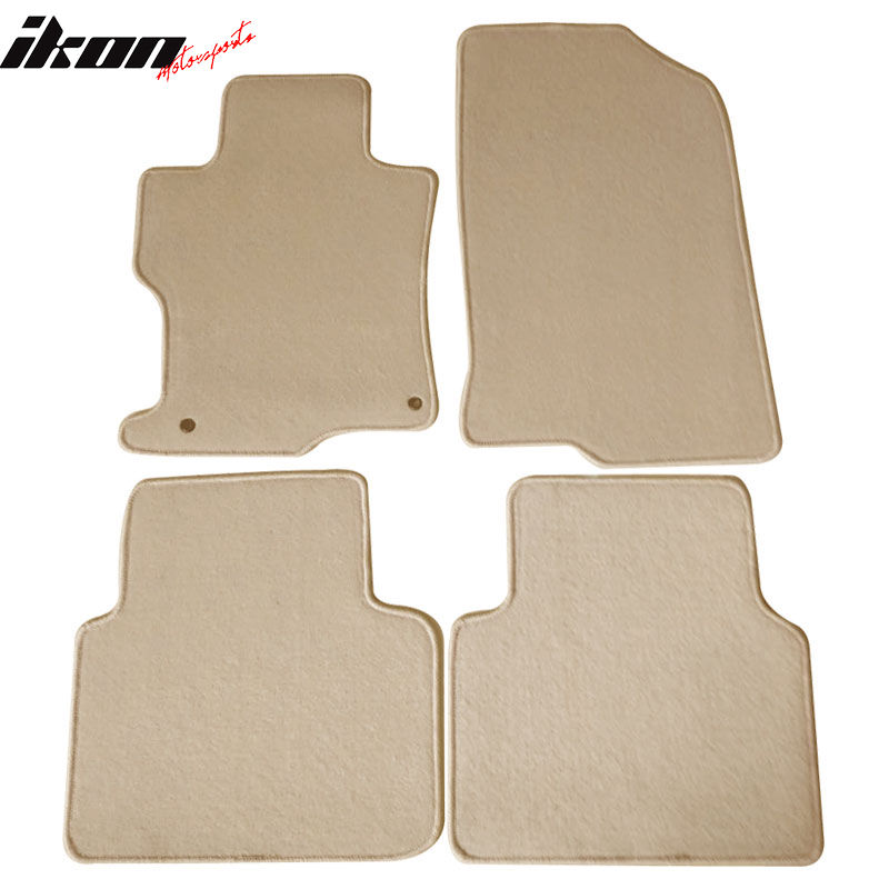 2008-2012 Honda Accord Sedan 4-Door Car Floor Mats Carpet 4PC