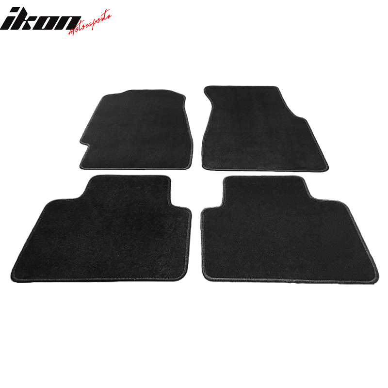 Car Floor Mat for 1992-1995 Honda Civic Black Carpet 4PC Nylon