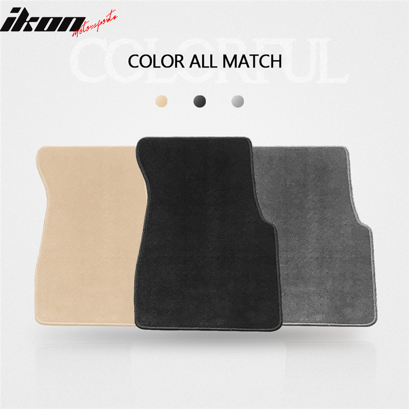 Car Floor Mat for 1992-1995 Honda Civic Black Carpet 4PC Nylon