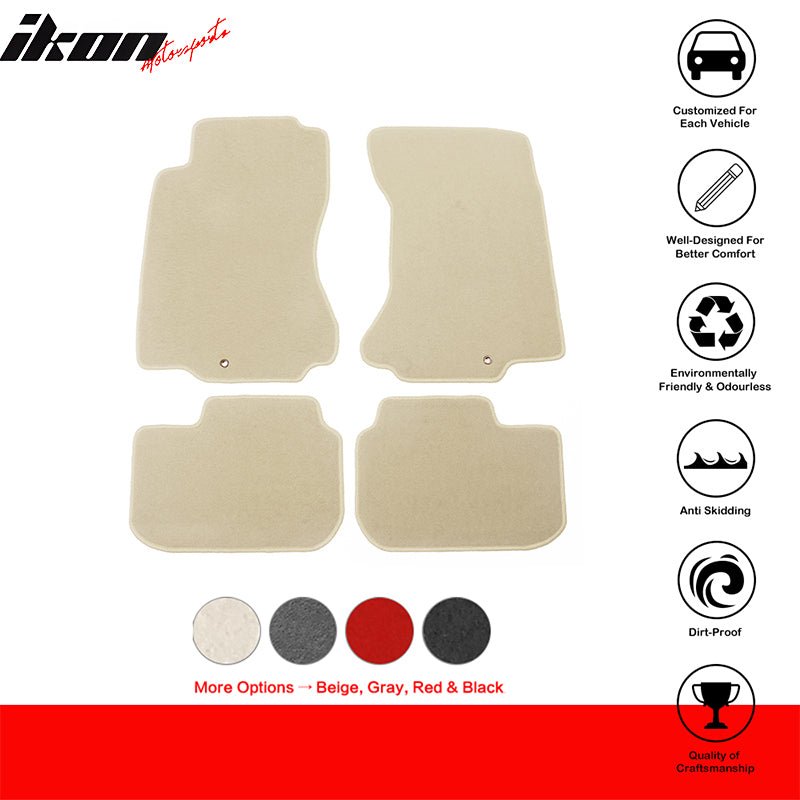 1990-1996 Nissan 300ZX Car Floor Mats Carpet 4PC Nylon