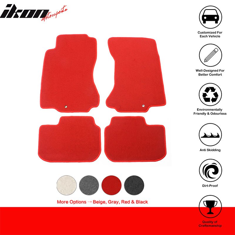 1990-1996 Nissan 300ZX Car Floor Mats Carpet 4PC Nylon