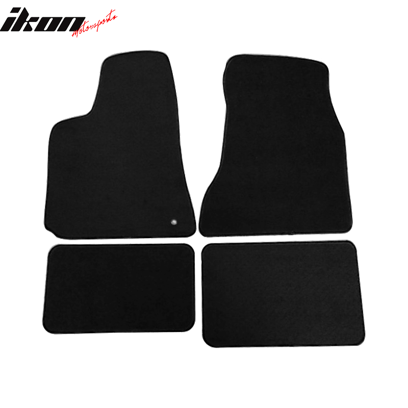 Car Floor Mat for 2005-2010 Chrysler 300 300C Black Carpet 4PC Nylon