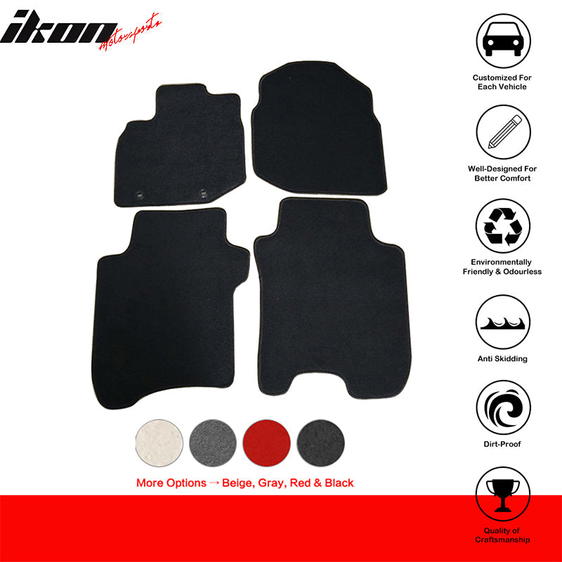 2006-2012 Honda Fit Car Mats Carpet 4PC Nylon