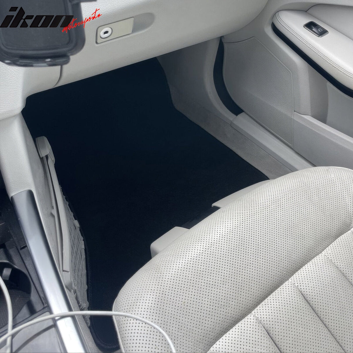 Car Floor Mat for 2010-16 Mercedes-Benz W212 E Class Black Carpet 4PC