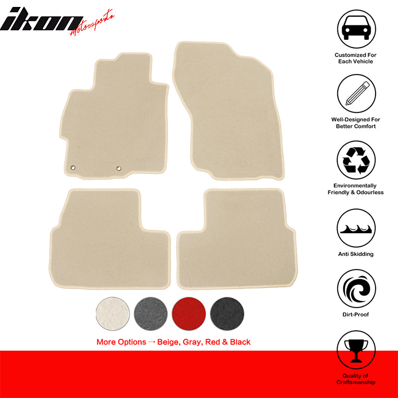 2008-2017 Mitsubishi Lancer Car Floor Mats Carpet 4PC Nylon
