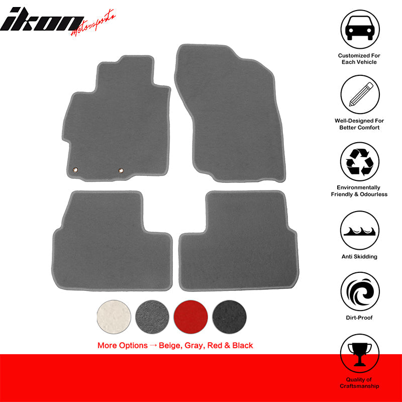 2008-2017 Mitsubishi Lancer Car Floor Mats Carpet 4PC Nylon