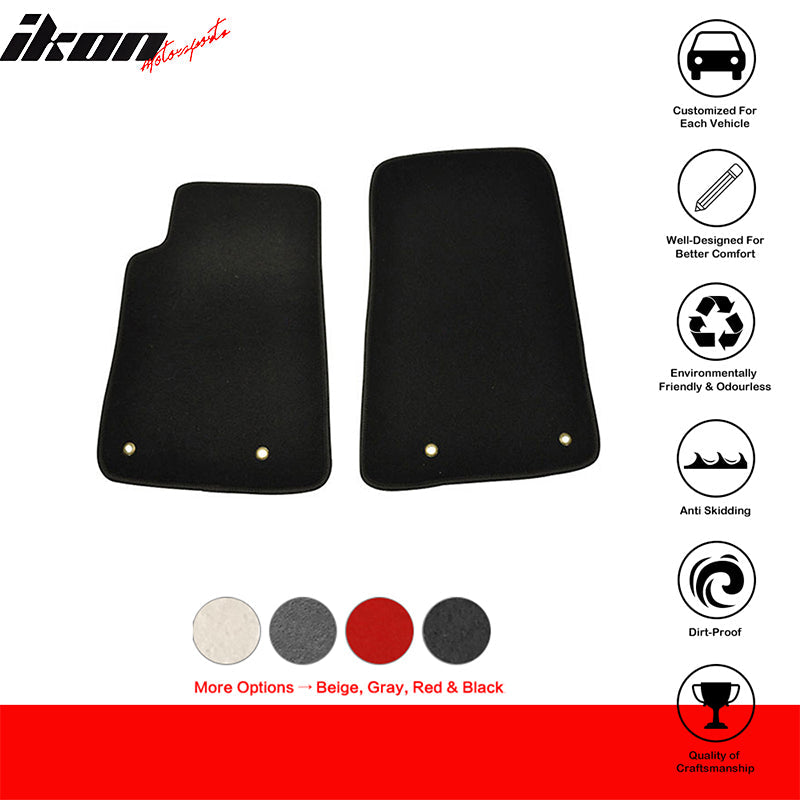 2010-2015 Chevrolet Camaro Car Floor Mats Carpet 2PC Nylon