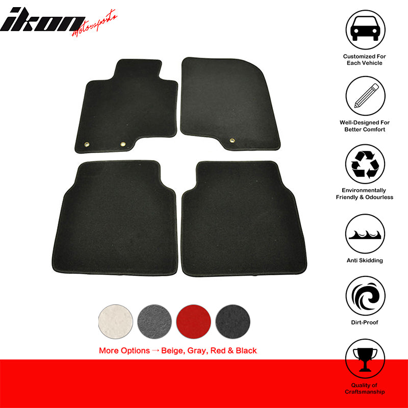 2010-2012 Hyundai Sonata Car Floor Mats Carpet 4PC Nylon