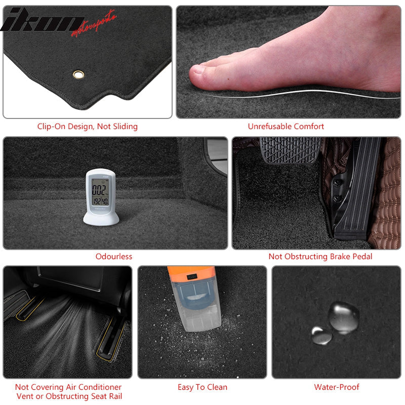 2010-2012 Hyundai Sonata Car Floor Mats Carpet 4PC Nylon