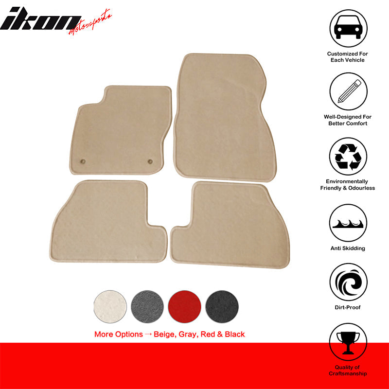 2011-2015 Ford Focus Car Floor Mats Carpet 4PC Nylon