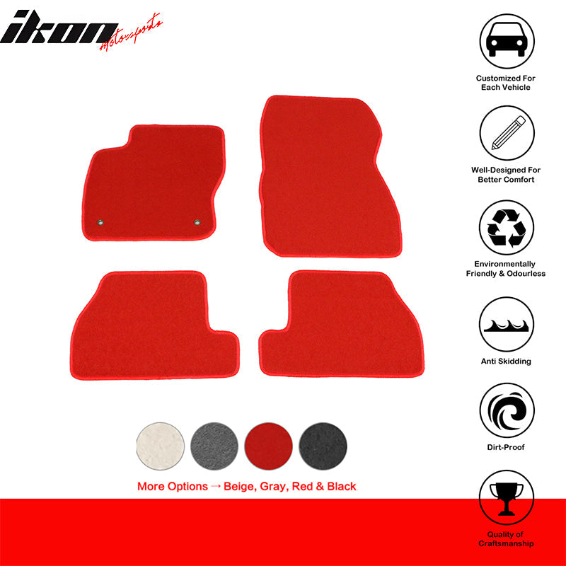 2011-2015 Ford Focus Car Floor Mats Carpet 4PC Nylon