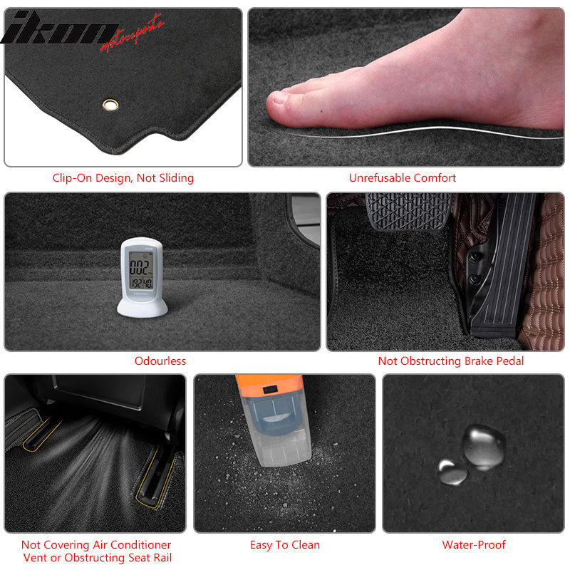 2011-2015 Ford Focus Car Floor Mats Carpet 4PC Nylon