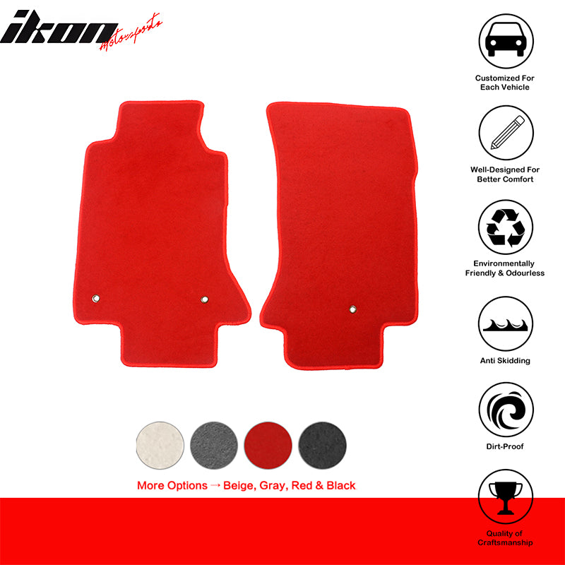 2005-2013 Chevy Corvette C6 Car Floor Mats Carpet 2PC Nylon