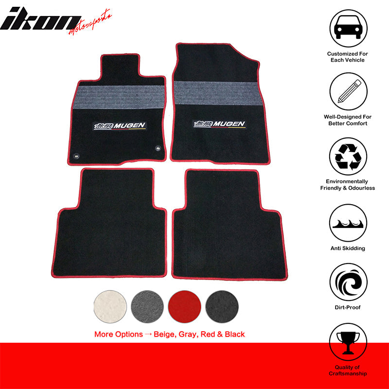 2016-2021 Honda Civic 4-Door Car Floor Mats Carpet 4PC Nylon