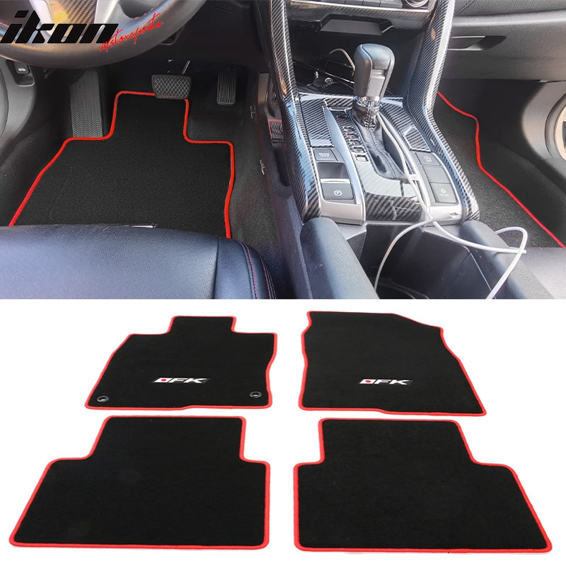 2016-2021 Honda Civic 4-Door Car Floor Mats Carpet 4PC Nylon