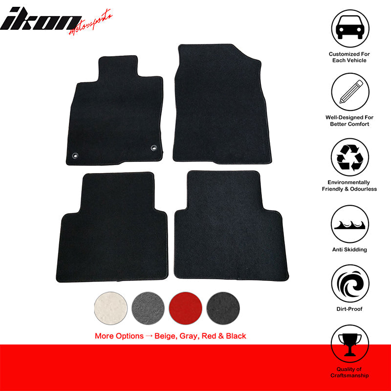 2016-2021 Honda Civic 4-Door Car Floor Mats Carpet 4PC Nylon