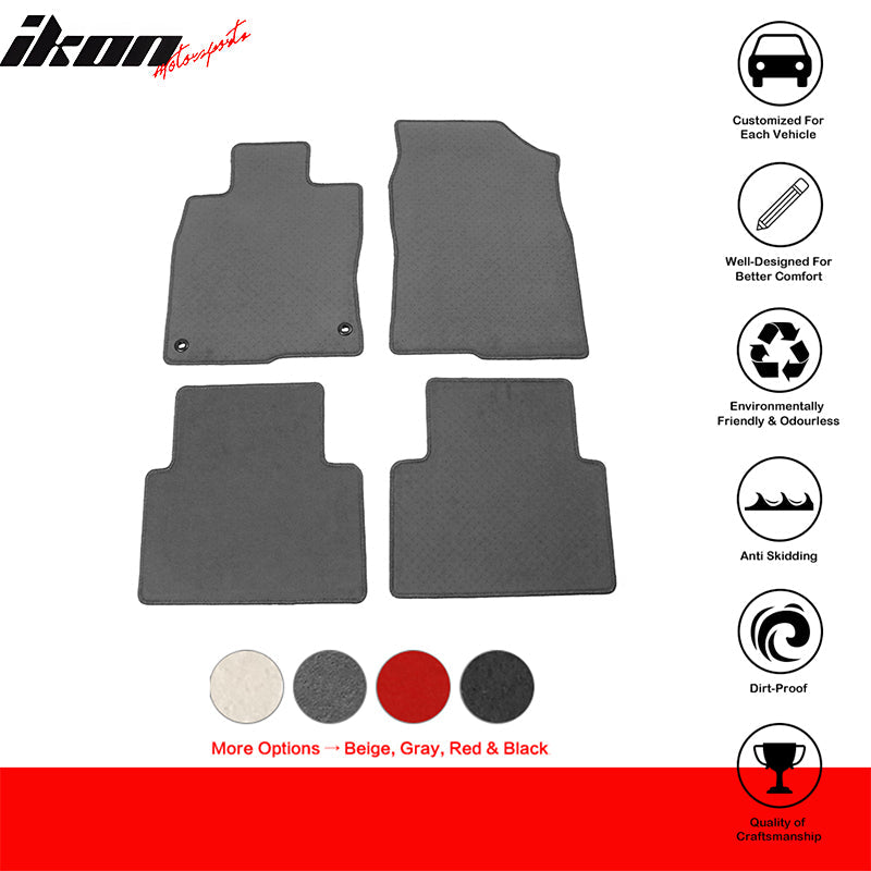 2016-2021 Honda Civic 4-Door Car Floor Mats Carpet 4PC Nylon