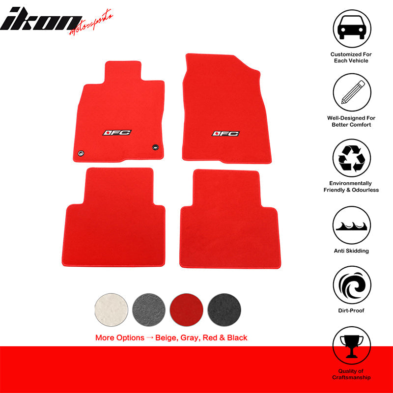2016-2021 Honda Civic 4-Door Car Floor Mats Carpet 4PC Nylon
